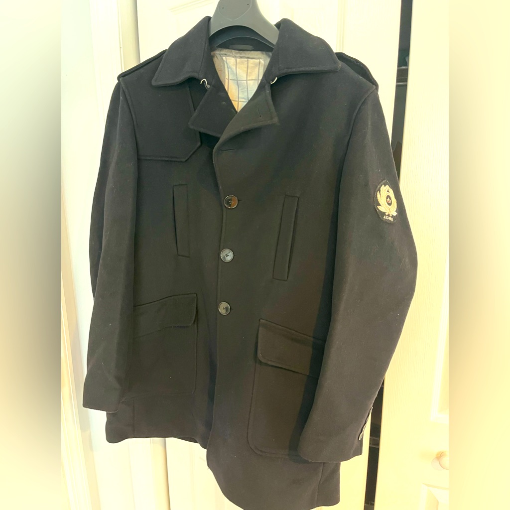 Men Wool Winter Coat Azzaro